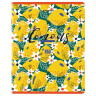 Тетради КОМПЛЕКТ 5 шт., А5, 48 л., BRAUBERG, скоба, клетка, матовая ламинация, лак, "Lemons", 404394 по низкой цене оптом 
