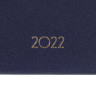 Еженедельник датированный 2022 МАЛЫЙ ФОРМАТ 95х155 мм, А6, BRAUBERG "Select", балакрон, синий, 112890 по низкой цене оптом 