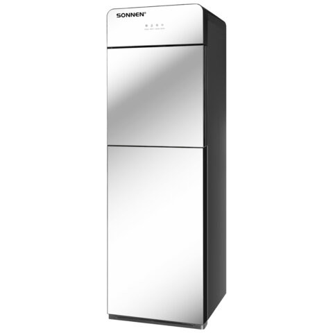 Кулер для воды SONNEN FSE-03G, напольный, нагрев/охлаждение электронное, НИЖНЯЯ ЗАГРУЗКА, 3 крана, зеркальный, 455753 по низкой цене оптом 