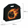 Папка-сумка ЮНЛАНДИЯ, 1 отделение, фетровые ручки, 34х30х11 см, Fire ball, 273381 по низкой цене оптом 