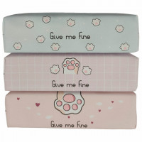 Пенал мягкий ПИФАГОР, 1 отделение, ПВХ, ассорти Pawesome, 20х6х4 см, 273822