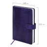 Ежедневник датированный 2026 А5 138x213мм BRAUBERG Legend, под кожу, застежка, фиолетовый, 117069 по низкой цене оптом 