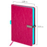 Ежедневник датированный 2026 А5 138x213мм BRAUBERG Inspiration, под кожу, цветной срез, розовый, 117478 по низкой цене оптом 