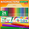 Фломастеры BRAUBERG KIDS КЛАССИЧЕСКИЕ 24 цвета, вентилируемый колпачок, ПВХ-упаковка, 152602 по низкой цене оптом 
