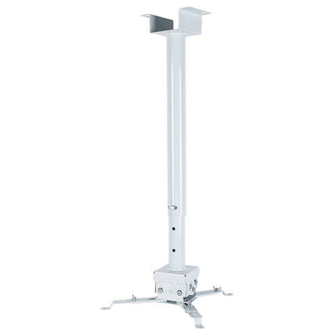 Кронштейн для проекторов потолочный VLK TRENTO-85W, 750-1500 мм, до 15 кг, наклон 15°, белый по низкой цене оптом 