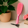 Расческа для волос массажная 22,5х6,5 см, розовая + щетка для чистки В ПОДАРОК, MONTE VITA (МОНТЕ ВИТА), 457428 по низкой цене оптом 