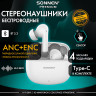 Наушники беспроводные TWS внутриканальные, гибридное шумоподавление ANC+ENC, SONNEN PREMIUM EP-BH34W, bluetooth 5.3, белые, 514124 по низкой цене оптом 