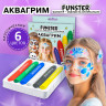Аквагрим для лица и тела 6 ярких цветов, FUNSTER, легко смываются, 192571 по низкой цене оптом 