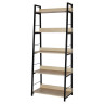 Стеллаж на металлокаркасе BRABIX "LOFT SH-003", 600х350х1500 мм, 5 полок, цвет дуб натуральный, 641236 по низкой цене оптом 