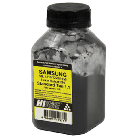 Тонер Hi-Black для Samsung ML-1210/1220/1250/OptraE210, Standard, Тип 1.8, Bk, 85 г, банка, 98036803 по низкой цене оптом 