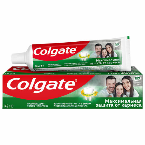 Зубная паста 100мл COLGATE "Двойная мята", защита от кариеса, с фторидом и кальцием,, 7891024149027 по низкой цене оптом 