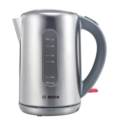 Чайник BOSCH TWK7901, 1,7 л, 2200 Вт, закрытый нагревательный элемент, нержавеющая сталь, серебристый по низкой цене оптом Краснодар, Москва, Уфа, Казань, Барнаул, Владивосток, Хабаровск, Сахалин, Красноярск, Екатеренбург, 