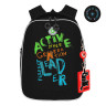 Ранец GRIZZLY анатомическая спинка, с бейджем, для мальчиков, ACTIVE STYLE, 36х29х18, RAf-393-2/1 по низкой цене оптом 