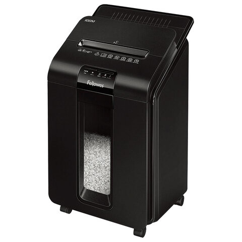 Уничтожитель (шредер) с автоподачей FELLOWES AUTOMAX 100M, 4 уровень секретности, 4x10 мм, 23 л, FS-46292 по низкой цене оптом 
