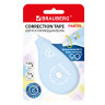 Корректирующая лента BRAUBERG PASTEL 5мм х 12 м, вращающийся наконечник 90°, механизм перемотки, корпус голубой, блистер, 272488 по низкой цене оптом 