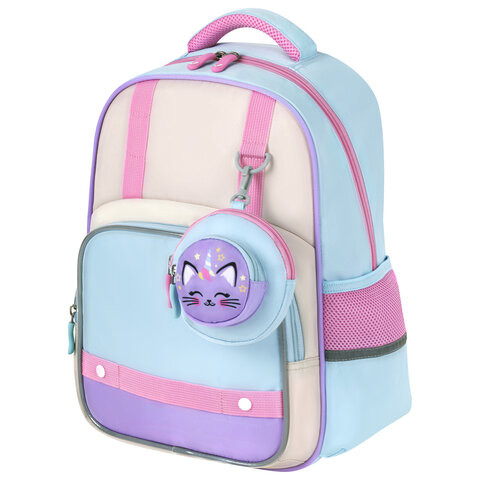 Рюкзак BRAUBERG KIDS MODE с кошельком в комплекте, 1 отделение, Little sweetie, 39х28x15 см, 273125 по низкой цене оптом 