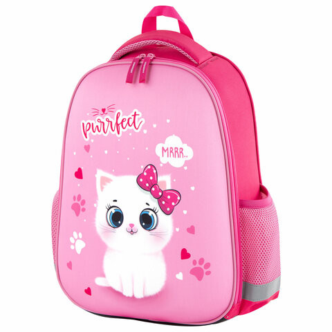 Ранец ПИФАГОР EVA BASIC, 1 отделение, "Fluffy cat", 39х30х16 см, 270691 по низкой цене оптом 