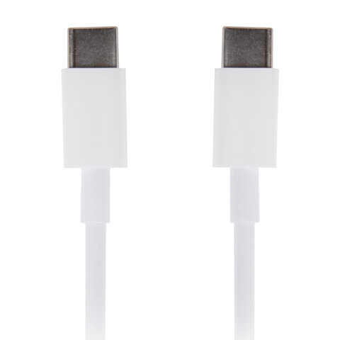 Кабель USB Type-C-Type-C с поддержкой быстрой зарядки, белый, 1 м, SONNEN, медный, 513613 по низкой цене оптом 