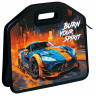 Папка-сумка ЮНЛАНДИЯ, 1 отделение, фетровые ручки, 34х30х11 см, Race car, 273382 по низкой цене оптом 