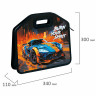 Папка-сумка ЮНЛАНДИЯ, 1 отделение, фетровые ручки, 34х30х11 см, Race car, 273382 по низкой цене оптом 