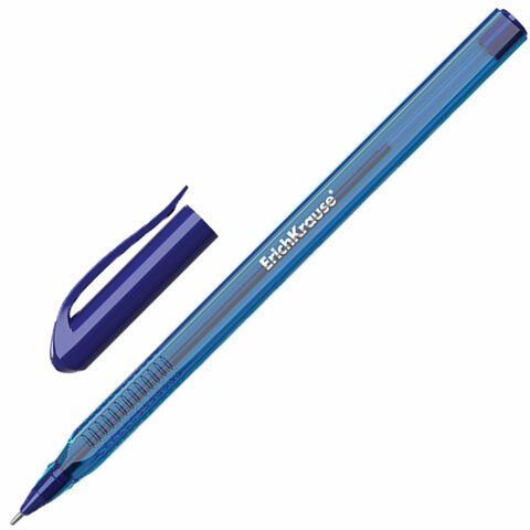 Ручка шариковая масляная ERICH KRAUSE "Ultra Glide U-18", СИНЯЯ, узел 1 мм, линия письма 0,5 мм, 32534 по низкой цене оптом 