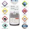 Калькулятор инженерный двухстрочный BRAUBERG SC-880-N, 417 функций, 10+2 разрядов, батарея, БЕЛЫЙ, 250526 по низкой цене оптом 