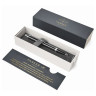 Ручка шариковая PARKER "IM Core Black Lacquer CT", корпус черный глянцевый лак, хромированные детали, синяя, 1931665 по низкой цене оптом 