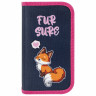 Пенал ЮНЛАНДИЯ, 2 отделения, полиэстер, 19х11 см, "Nice fox", 271022 по низкой цене оптом 
