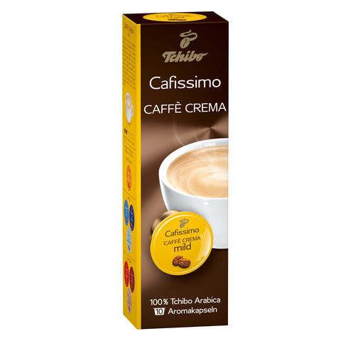 Кофе в капсулах TCHIBO "Caffe Crema Mild" для кофемашин Cafissimo, 10 порций, EPCFTCCM0007K по низкой цене оптом Кофе в капсулах TCHIBO "Caffe Crema Mild" для кофемашин Cafissimo, 10 порций, EPCFTCCM0007K по низкой цене оптом