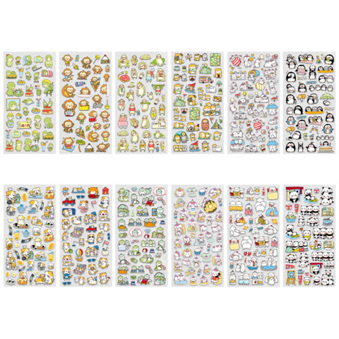 Наклейки гелевые "Зверяшки-обаяшки", 17,5х9 см, ассорти 12 видов, FUNSTER (ФАНСТЕР), 666085 по низкой цене оптом Наклейки гелевые "Зверяшки-обаяшки", 17,5х9 см, ассорти 12 видов, FUNSTER (ФАНСТЕР), 666085 по низкой цене оптом