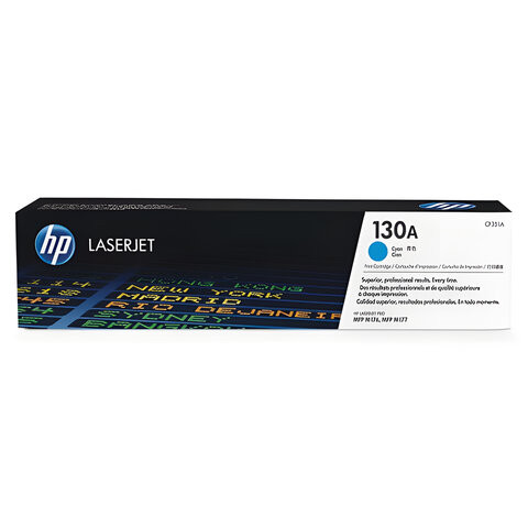 Картридж лазерный HP (CF351A) ColorLaserJet M176n/M177fw, голубой, оригинальный, ресурс 1000 страниц по низкой цене оптом 