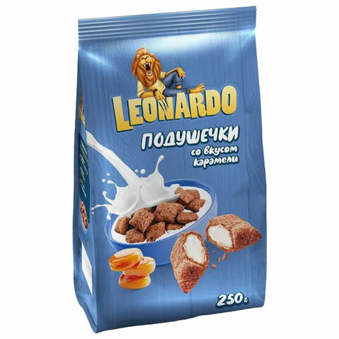 Готовый завтра LEONARDO "Подушечки" со вкусом карамели, 250 г., РВР162 по низкой цене оптом Краснодар, Москва, Уфа, Казань, Барнаул, Владивосток, Хабаровск, Сахалин, Красноярск, Екатеренбург, 