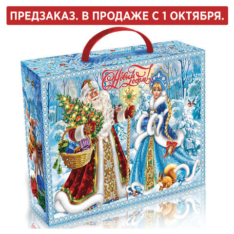 Подарок новогодний "УЗОРЫ ЗИМНИЕ", НАБОР конфет 1000 г, картонная коробка, МОСУПАК по низкой цене оптом Подарок новогодний "УЗОРЫ ЗИМНИЕ", НАБОР конфет 1000 г, картонная коробка, МОСУПАК по низкой цене оптом