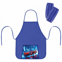 Фартук с нарукавниками для уроков труда ПИФАГОР, 1 карман, 46х54 см, Speed rusher, 273626