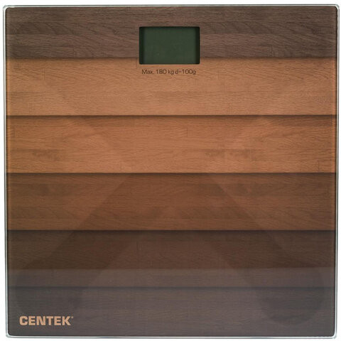 Весы напольные CENTEK CT-2420 "Дерево", электронные, вес до 180 кг, квадрат, стекло, с рисунком, CT-2420 Wood по низкой цене оптом 