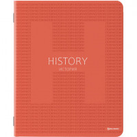 Тетрадь предметная COLOR 48 листов, матовая ламинация, лак, 70 г/м2, ИСТОРИЯ, клетка, подсказ, BRAUBERG, 403985