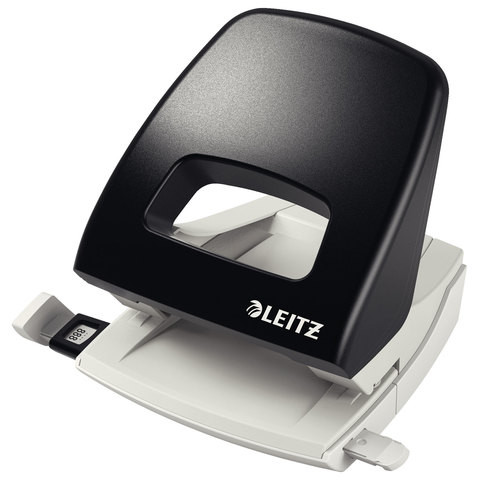 Дырокол металлический LEITZ "New NeXXT", до 25 листов, черный, 50050095 по низкой цене оптом 