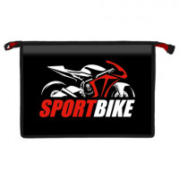 Папка для труда на молнии BRAUBERG А4, 2 отделения, органайзер, "Sport bike", 270981