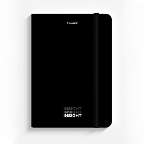 Блокнот с резинкой в клетку 96 л., А5 (145х203 мм), твердая обложка, BRAUBERG, "Insight", 113723 по низкой цене оптом 