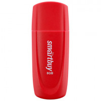 Флеш-диск 8GB SMARTBUY Scout USB 2.0, красный, SB008GB2SCR