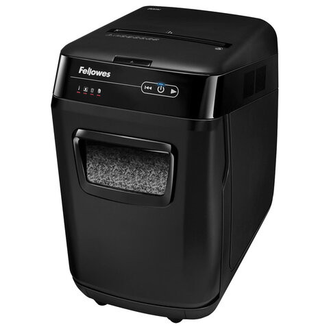 Уничтожитель (шредер) с автоподачей FELLOWES AUTOMAX 200M, 5 уровень секретности, 2x14 мм, 32 л, FS-46563 по низкой цене оптом 