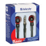 Наушники DEFENDER Basic 619, проводные, 1,1 м, вкладыши, черные с красным, 63619 по низкой цене оптом Краснодар, Москва, Уфа, Казань, Барнаул, Владивосток, Хабаровск, Сахалин, Красноярск, Екатеренбург, 