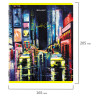 Тетради КОМПЛЕКТ 5 шт. А5, 48 л., BRAUBERG, скоба, клетка, TWIN лак, "Night City", 404396 по низкой цене оптом 