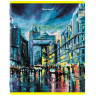 Тетради КОМПЛЕКТ 5 шт. А5, 48 л., BRAUBERG, скоба, клетка, TWIN лак, "Night City", 404396 по низкой цене оптом 