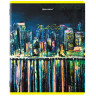 Тетради КОМПЛЕКТ 5 шт. А5, 48 л., BRAUBERG, скоба, клетка, TWIN лак, "Night City", 404396 по низкой цене оптом 