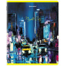 Тетради КОМПЛЕКТ 5 шт. А5, 48 л., BRAUBERG, скоба, клетка, TWIN лак, "Night City", 404396 по низкой цене оптом 