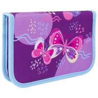 Пенал TIGER FAMILY 1 отделение, ткань, "Rhythmic Butterfly", 20х14х4 см, 228956, TGCP-007C1E