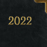 Ежедневник датированный 2022 А5 138x213 мм BRAUBERG "Senator", под кожу, черный, 112784 по низкой цене оптом 