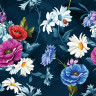 Бумага упаковочная мелованная 70х100 см ЗОЛОТАЯ СКАЗКА "Night Flowers", 5 дизайнов, 70 г/м2, 591588 по низкой цене оптом 