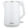 Чайник электрический с двойными стенками SONNEN KT-4103, 1,5 л, 2200 Вт, белый, 456376 по низкой цене оптом Краснодар, Москва, Уфа, Казань, Барнаул, Владивосток, Хабаровск, Сахалин, Красноярск, Екатеренбург, 